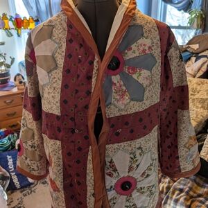 Patchwork Pea Coat